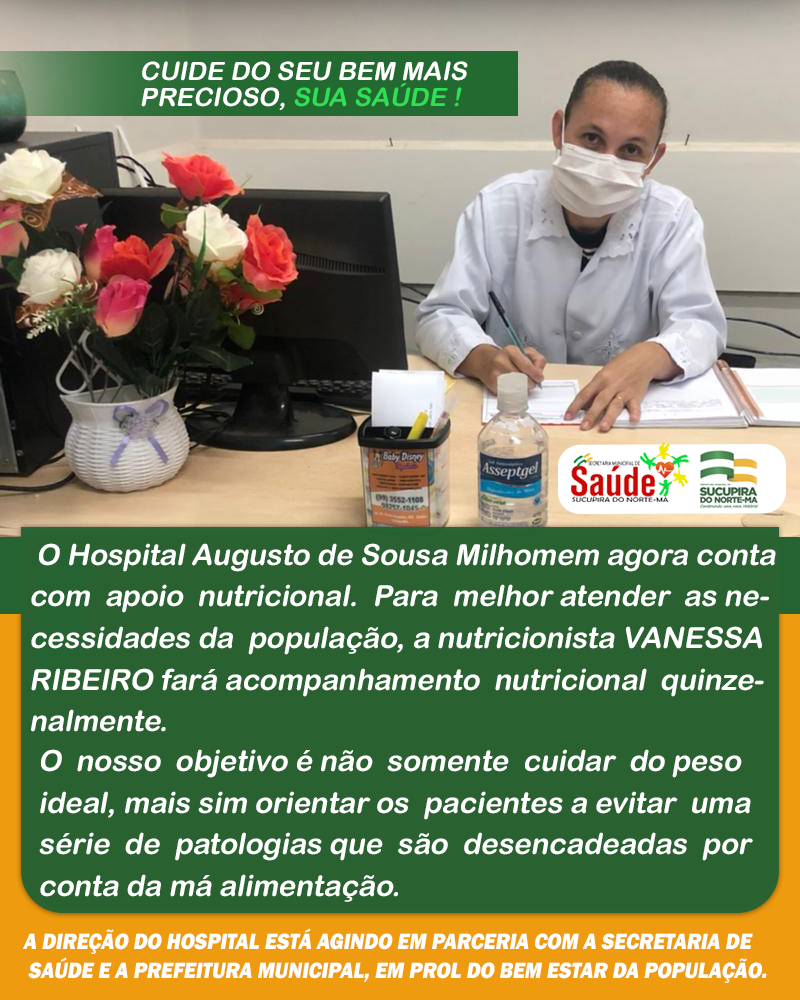 nutricionista SAUDE SUCUPIRA DO NORTE